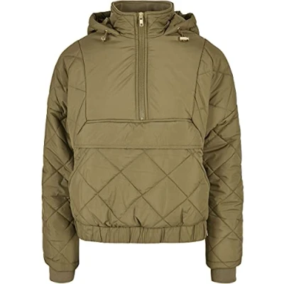 Afbeelding van Urban Classics Diamond Quilted Winterjas, Dames, Maat: Medium, Tiniolive