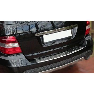 Afbeelding van Bumperbescherming roestvrij staal, chroom, compatibel met Mercedes M KLASSE, W164 BJ 2005 2011 premium kwaliteit van RECAMBO