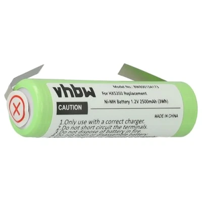 Afbeelding van vhbw Accu compatibel met Philips AirFloss, Sonicare elektrische tandenborstel (2500mAh, 1,2V, NiMH)