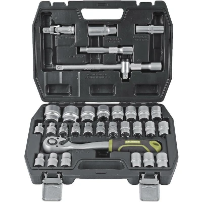 Afbeelding van XHANDER 1/2&quot; dopsleutelset met ratel 32 delig