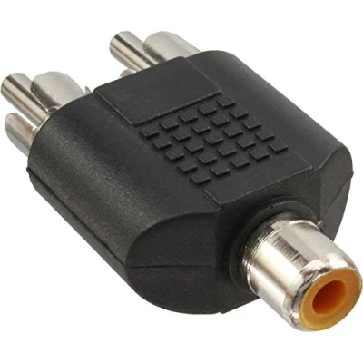 Afbeelding van Subwoofer/Tulp stereo (m) Tulp mono (v) audio adapter