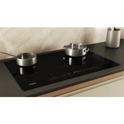 Afbeelding van Whirlpool WL S6277 CPNE, Zwart, Ingebouwd, 77 cm, Inductiekookplaat zones, Glaskeramiek, 4 zone(s)