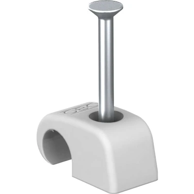 Afbeelding van OBO Bettermann Spijkerclip 2228629 Bundel Ø (bereik) 7 mm (max) Grijs 100 stuk(s)