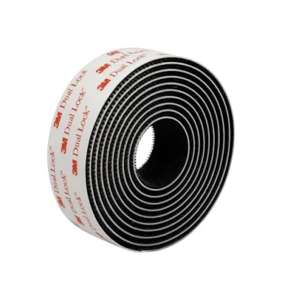 Afbeelding van 3M Dual Lock SJ3550, 1 plakstrip met Lock, druksluiting, sterk hechtend product voor auto, dashcam, Go Pro, telepashouder, doe het zelf (25,4 mm x 2 m) zwart (2