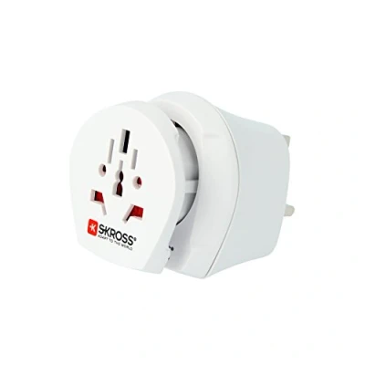 Afbeelding van SKROSS® Combo World to UK: Reisadapter voor reizen van over de hele wereld naar landen die Britse of Schuko standaard gebruiken