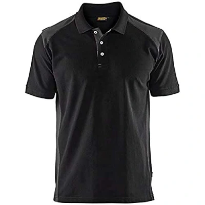 Afbeelding van Blaklader Poloshirt piqué 3324 1050 Zwart/Donkergrijs L