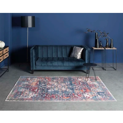 Afbeelding van Kelim Vloerkleed Nostalgia No.6 Blauw 200x300 Cm