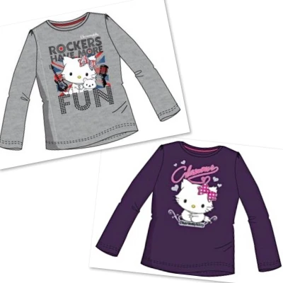Afbeelding van Charmmy Kitty Shirts Lange Mouw Set van 2 stuks Hello Maat 98