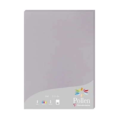 Afbeelding van Clairefontaine Pollen briefpapier, 21 x 29,7 cm 210 g Gris Koala