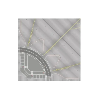 Afbeelding van herpa 558969 001 Spoorwegaccessoires, Luchthaven, Schort/Torenplaten in schaal 1:200, miniatuurmodel, kunststof, veelkleurig