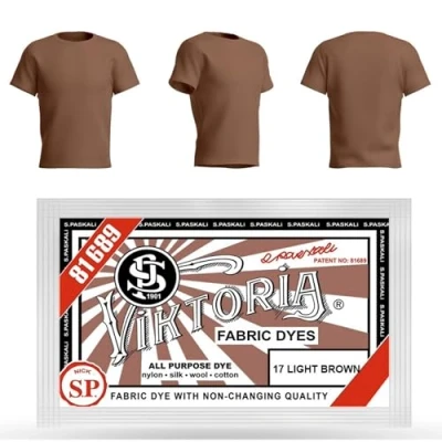 Afbeelding van HOPS Viktoria Textielverf, wasmachinebestendig, 59 kleuren, stofverf, wasbestendig, kleding verven