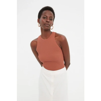 Afbeelding van Trendyol Bruine Corduroy Blouse Twoss21Bz0090