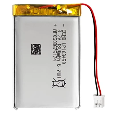 Afbeelding van EEMB lithium polymeerbatterij 3,7 V 1800mAh 103450 Lipo oplaadbare batterij met draad JST connector bevestig de polariteit van het apparaat en voor aankoop