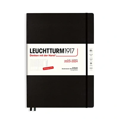 Afbeelding van LEUCHTTURM1917 367544 Academische weekplanner Master (A4+) 2024, 18 maanden, zwart, Duits