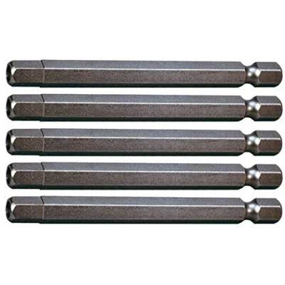 Afbeelding van 1/4&quot; CLASSIC bit binnenzeskant, boring 6 mm. 5 Stuk zilver