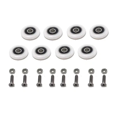 Afbeelding van 8PCS x douchedeur rollen, roller diameter 19/23/25/27mm, voor de badkamer Pan glazen schuifdeur katrollen/lopers/wielen, sterke dragende capaciteit, ultrastil, CY105 LS