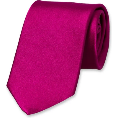 Afbeelding van E.L. Cravatte Stropdas Violet 100% Satijnzijde