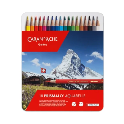 Afbeelding van Kleurpotloden Caran d&#039;Ache Prismalo 18 stuks assorti