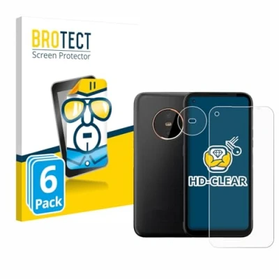 Afbeelding van BROTECT Screenprotector voor Gigaset GX6 (Voor+Camera) Folie Beschermfolie transparant (6 Stuks)