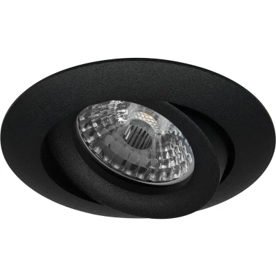 Afbeelding van LED inbouwspot Bart Rond Zwart Sceneswitch Dimbaar 5W Philips