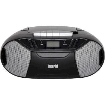Afbeelding van Imperial PBB 1 Compacte draagbare boombox met CD speler, cassettedeck en FM radio 22 325 00
