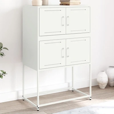 Afbeelding van Dressoir 68,5x38,5x107 cm staal wit