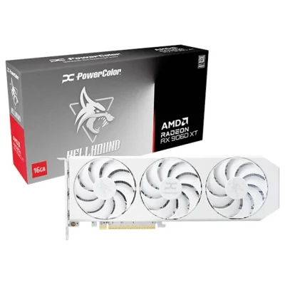 Afbeelding van PowerColor Hellhound Radeon RX 9060 XT Spectral White AMD 16 GB GDDR6