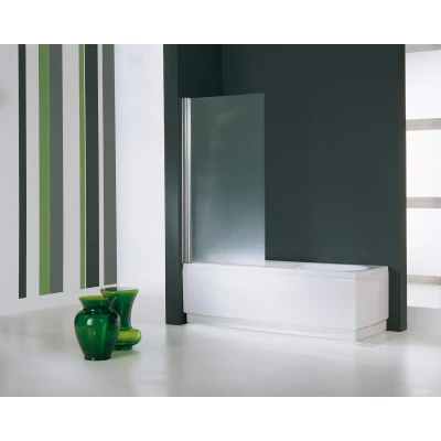 Afbeelding van Novellini Aurora 1 spatscherm delig 70x150 cm h.glas mat chr.