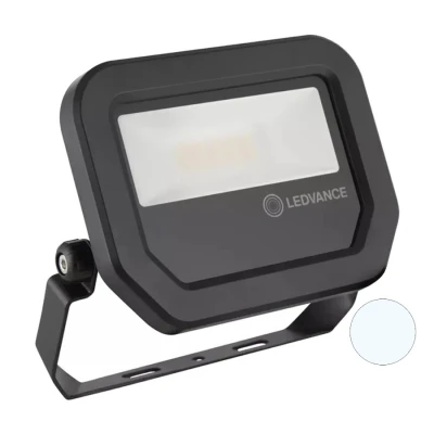 Afbeelding van Ledvance 10W LED Bouwlamp 230V Zwart 6500K Koudwit