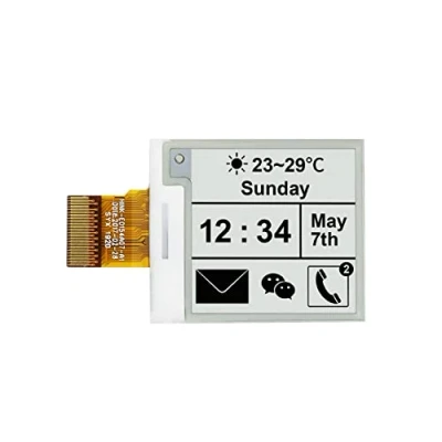 Afbeelding van Waveshare 1.54 Inch E Paper Raw Display Panel V2 200x200 Resolution 3.3V Ink Electronic Screen without PCB with Embedded Controller Support Partial Refresh,Communicating via SPI interface