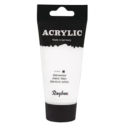 Afbeelding van Witte acrylverf/hobbyverf op waterbasis 75 ml Hobbyverf