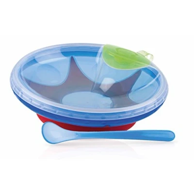 Afbeelding van Nûby Warmhoudbordje Blauw 3m+