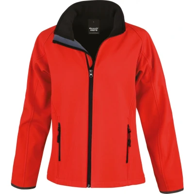 Afbeelding van Result Core Ladies Printable Soft Shell R231F Red / Black XXL