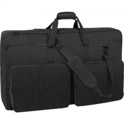 Afbeelding van VEVOR Gewatteerde DJ Mixer Gigbag, 1200D Oxford stof, Gear draagtas met opbergvak 1,5 m afneembare schouderriem 1,0 cm vulling, 82,7 x 21,8 51,8 opbergkoffer past voor controller