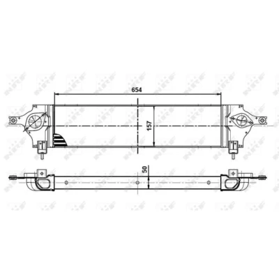 Afbeelding van Intercooler, inlaatluchtkoeler NRF 30513
