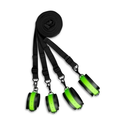 Afbeelding van Glow In The Dark Bed Bevestigingsset Neon Groen/zwart