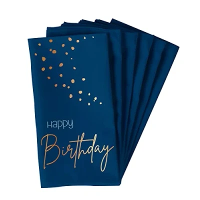 Afbeelding van Folat Servetten Elegant True Blue 33x33 cm 10 stuks