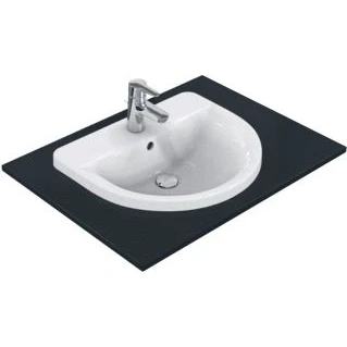 Afbeelding van Ideal Standard Connect Arc inbouwwastafel (55 x 46 cm) wit 1 kraangat,