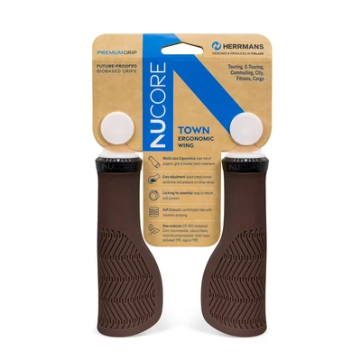 Afbeelding van Sturmeyarcher Handvatten Nucore Town Wave 130mm ø22mm bruin