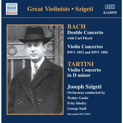 Afbeelding van Joseph Szigeti J.S. Bach: Violin Concertos/Tartini: Concerto (CD)