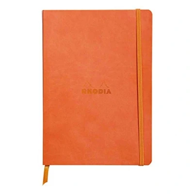Afbeelding van Rhodia 117464C notitieboek Rhodiarama met zachte omslag, dot grid, 80 vellen, 90 g ivoorkleurig papier, A5 148 x 210 mm, bladwijzer, binnenvak, 1 stuk, tangerine