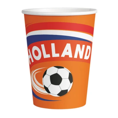 Afbeelding van Papieren bekers Holland 8 stuks