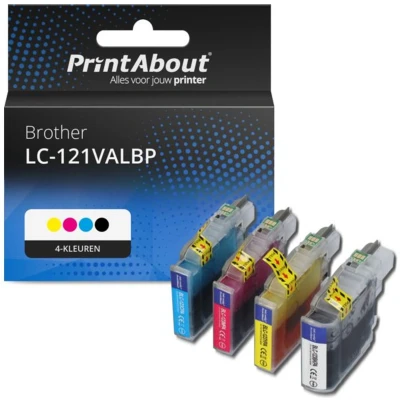 Afbeelding van Huismerk Brother LC 121VALBP Inktcartridge 4 kleuren Voordeelbundel