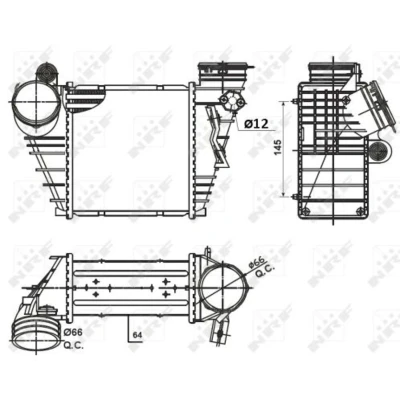 Afbeelding van Intercooler, inlaatluchtkoeler NRF 30936