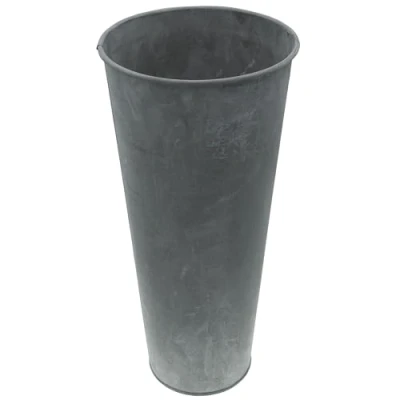 Afbeelding van HRB Vaas van zink bloempot vintage design, bloembak metaal decoratief element 6 l