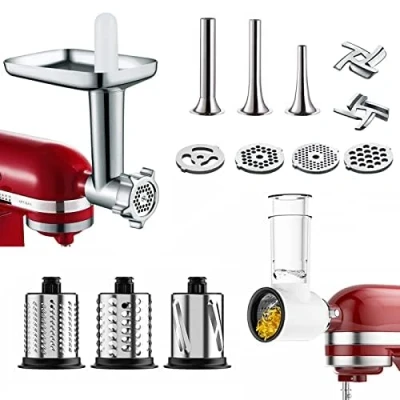 Afbeelding van accessoires voor vleesmolen en groentesnijder KitchenAid keukenmachine, inclusief groentesnijder, COFUN Kitchen Aid
