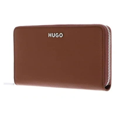 Afbeelding van HUGO Portemonnee Chris Ziparound R Brown Bruine