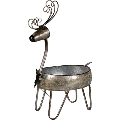 Afbeelding van Clayre &amp; Eef Grijze Planthouder 29*21*48 cm 6Y4451
