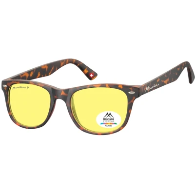 Afbeelding van Zonnebril Montana met geel gepolariseerd glas turtle