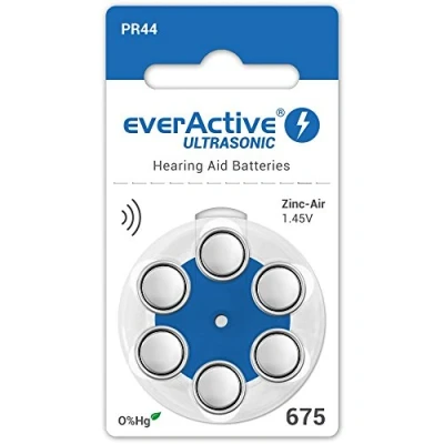 Afbeelding van EverActive PR44 ZA675 Knoopcel voor Hoortoestellen gehoorapparaat 6 Stuks
